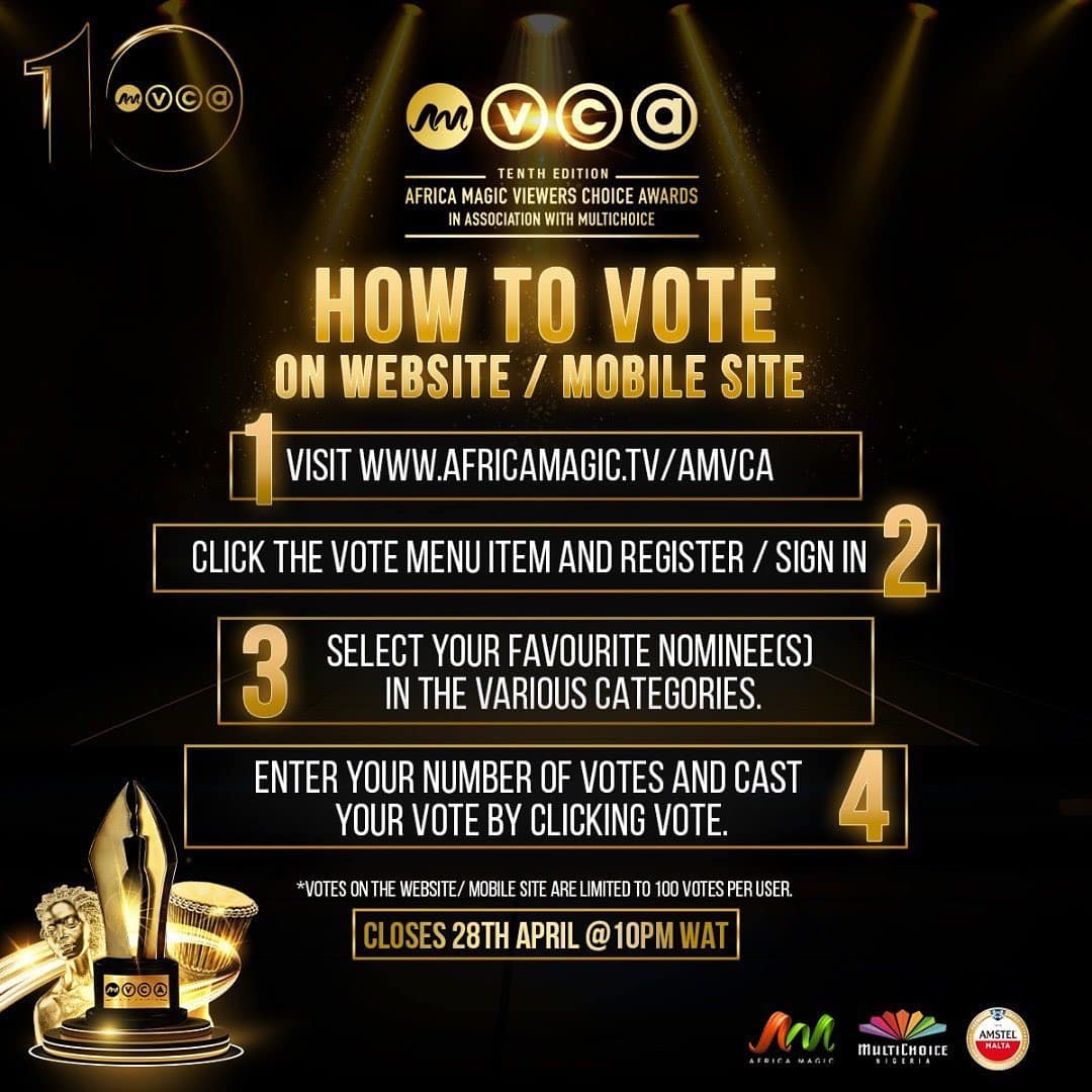 The 10th Africa Magic Viewers Choice Awards (AMVCA 2024) Nominations List Unveiled