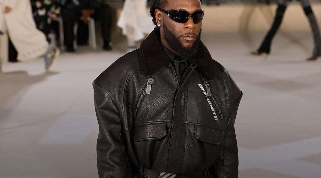 Burnaboy Debuts as a Model in Off-White Show in Paris