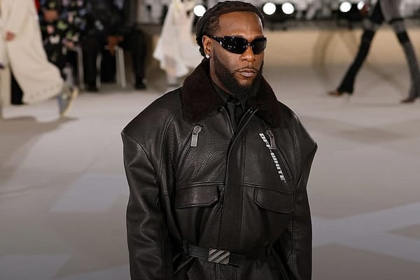 Burnaboy Debuts as a Model in Off-White Show in Paris